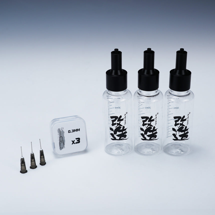 Kaizo Wash-Free Airbrush Refill Bottle 3pcs
