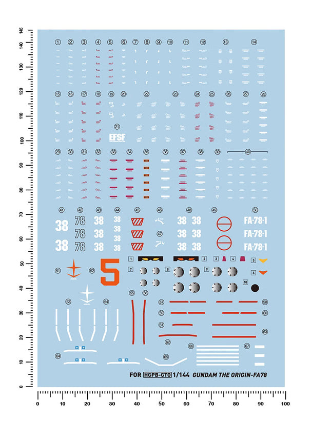 Artisan's Club HGGTO Gundam The Origin FA-78 Water Decal-1