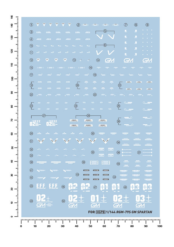 Artisan's Club HG GM Spartan Water Decal-0