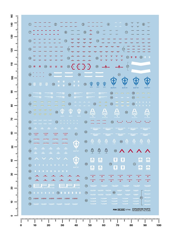 Artisan's Club HG Gundam Age-1 Full Granza Water Decal-1