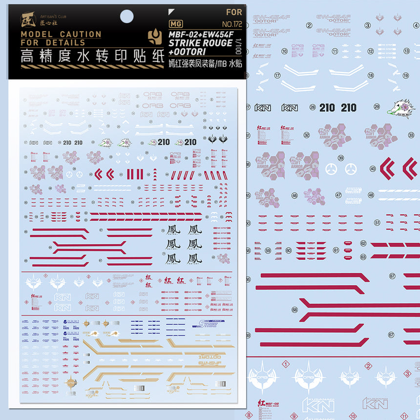 Artisan's Club MG Strike Rouge+Ootori Water Decal-0