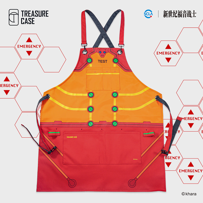 Treasure Case Evangelion Asuka Work Apron(One size)-0