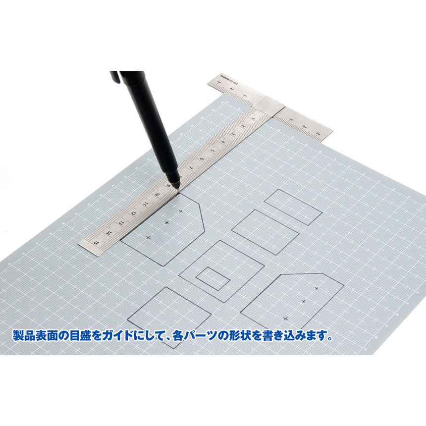 Plastic Sheets (Gray Printed Scale Blue)-2