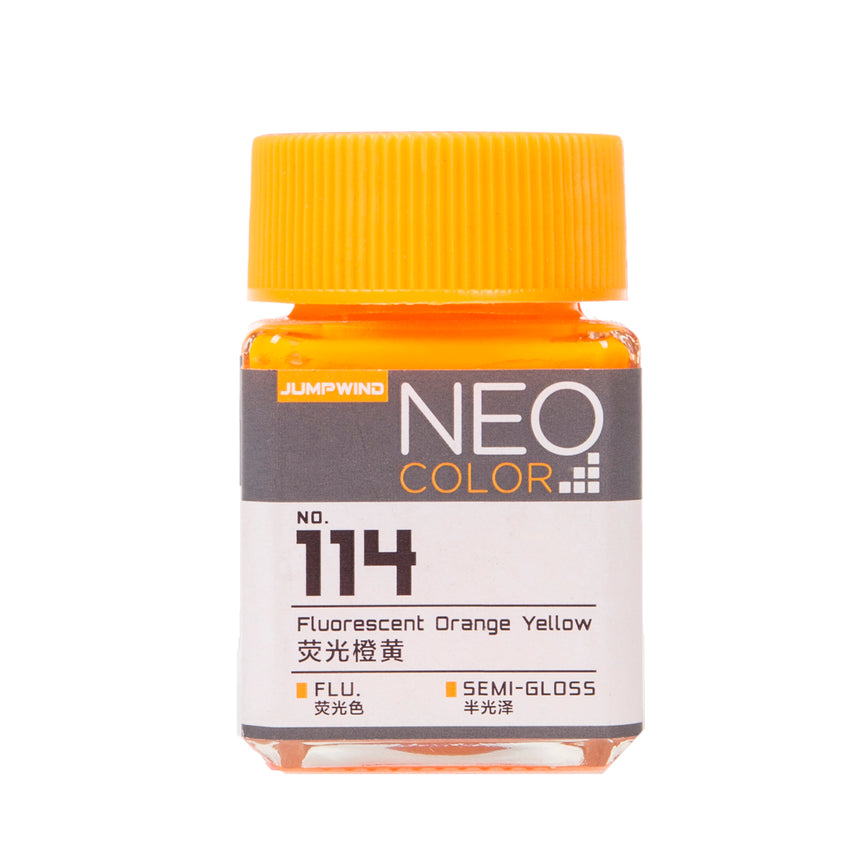 114 Semi-Gloss Fluorescent Orange Yellow-0