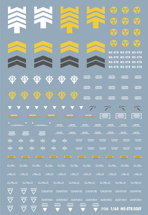 Artisan's Club PG Ms-07B Gouf Water Decal-1