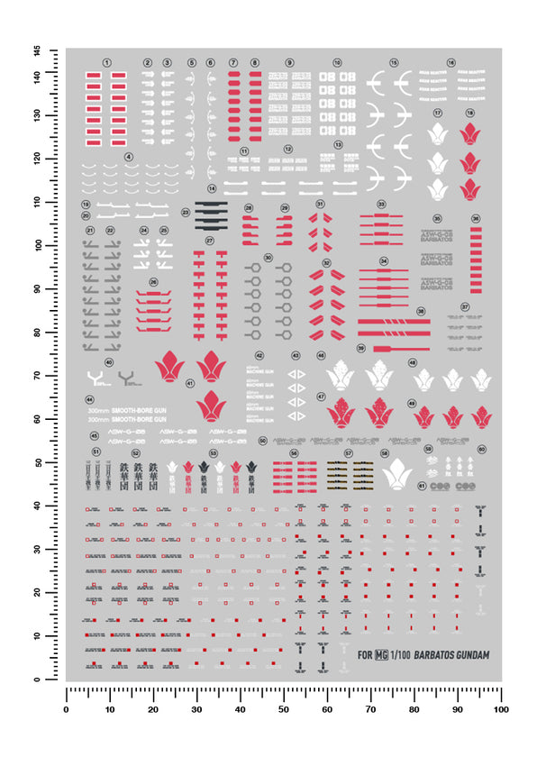 Artisan's Club MG Gundam Barbatos Water Decal-1