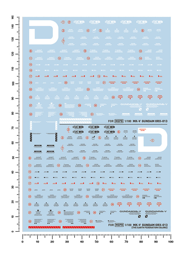 Artisan's Club MG Gundam Mk-Ⅴ Water Decal-1