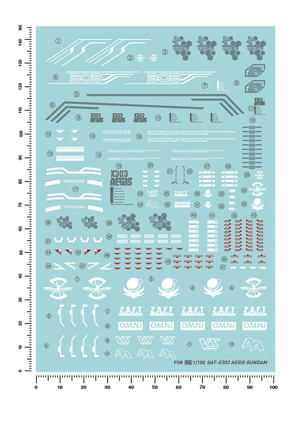 Artisan's Club MG GAT-X303 Aegis Gundam Water Decal-1