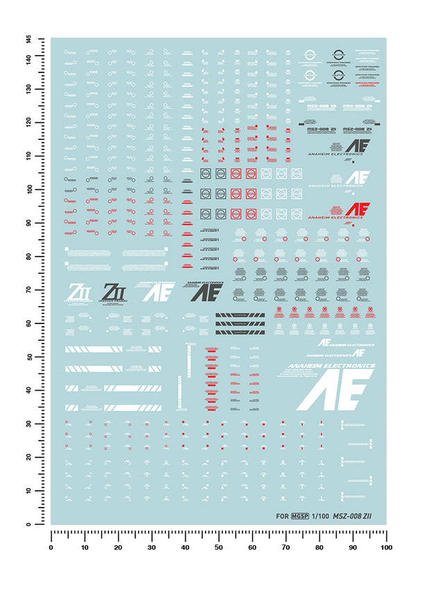 Artisan's Club 1/100 Gundam ZII Msz-008 Water Decal-1
