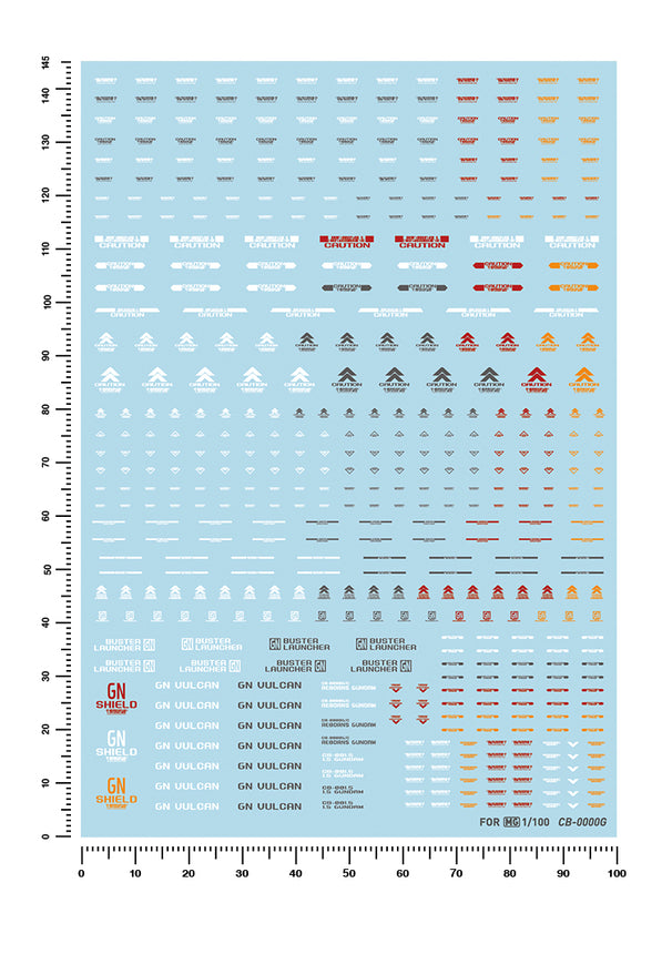 Artisan's Club 1/100 Gundam Reborns CB-0000G/C Water Decal-1