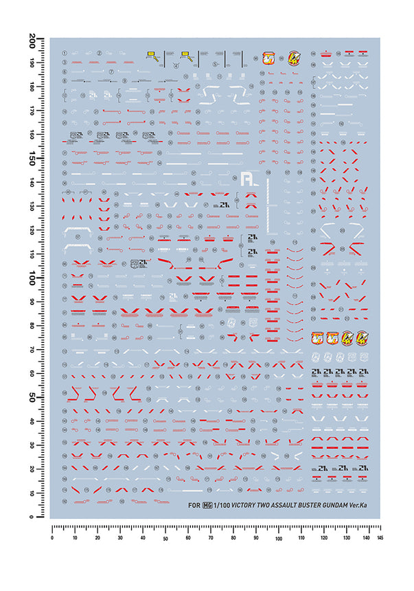 Artisan's Club MG V2 Assault Buster Gundam Ver.ka Water Decal-1