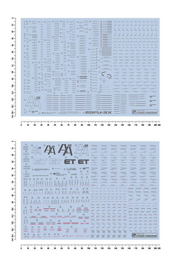 Artisan's Club PG Strike Freedom Gundam Water Decal-1