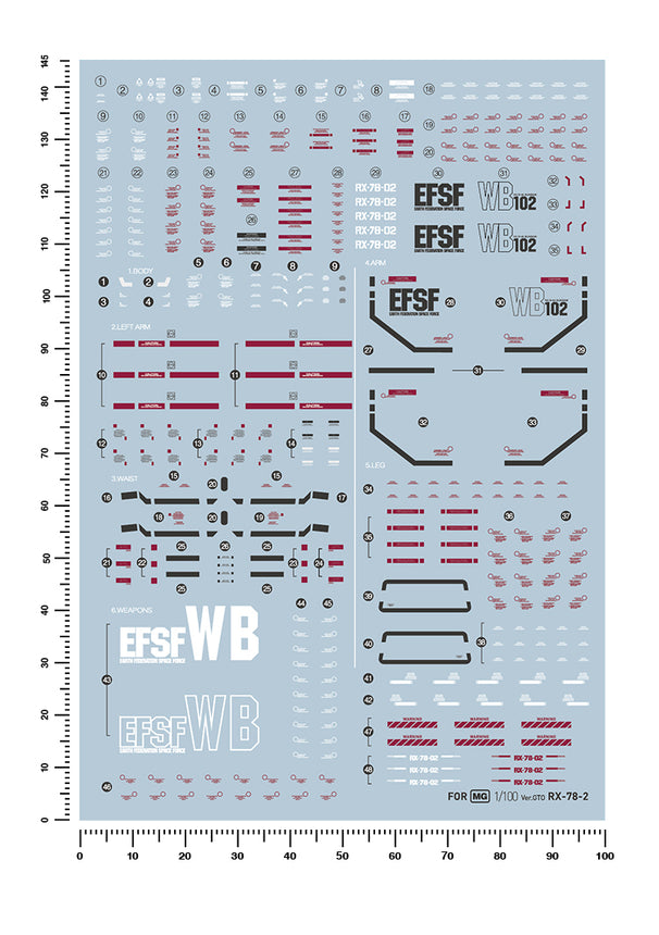 Artisan's Club MG RX-78-2 Gundam The Origin Water Decal-1