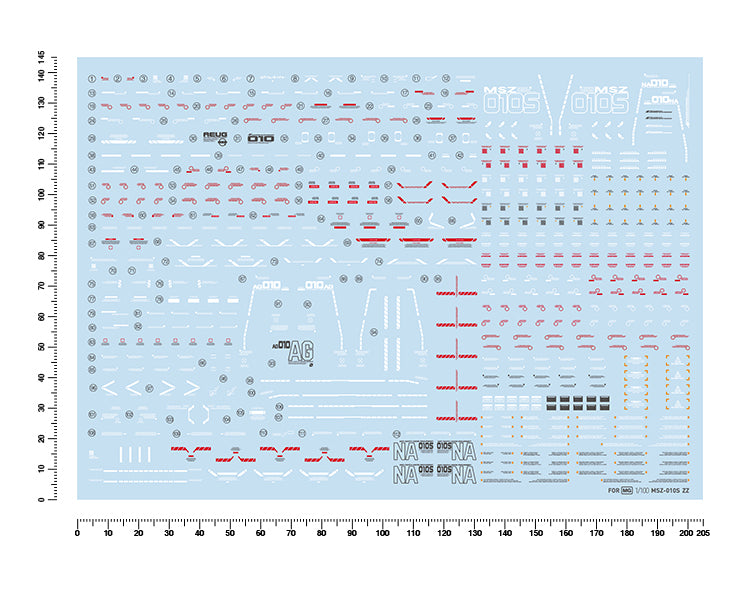 Artisan's Club MG ZZ Gundam Ver.Ka Water Decal-1