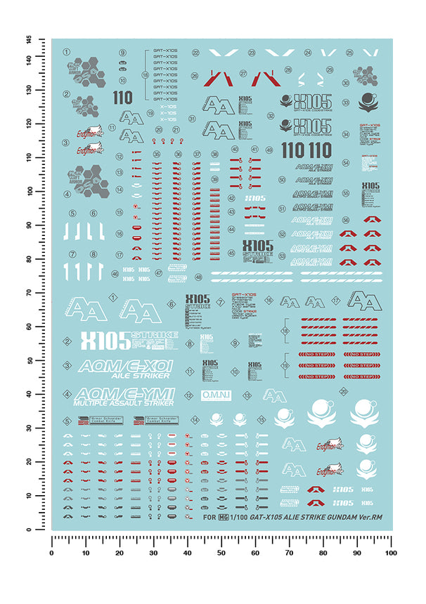 Artisan's Club MG GAT-X105 Aile Strike Gundam Water Decal-1