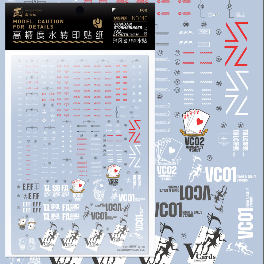 Artisan's Club MG Gundam Stormbringer Water Decal-0
