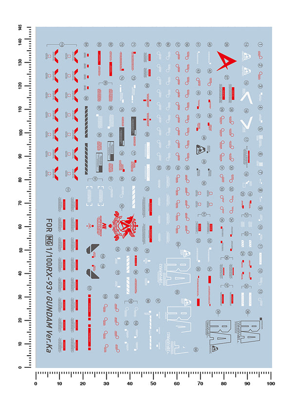 Artisan's Club MG RX-93 Nu Gundam Ver.Ka Water Decal-1