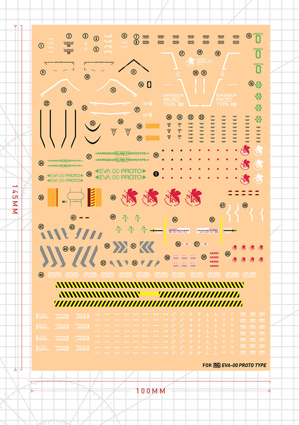 Artisan's Club RG Evangelion Unit-00 Water Decal-1
