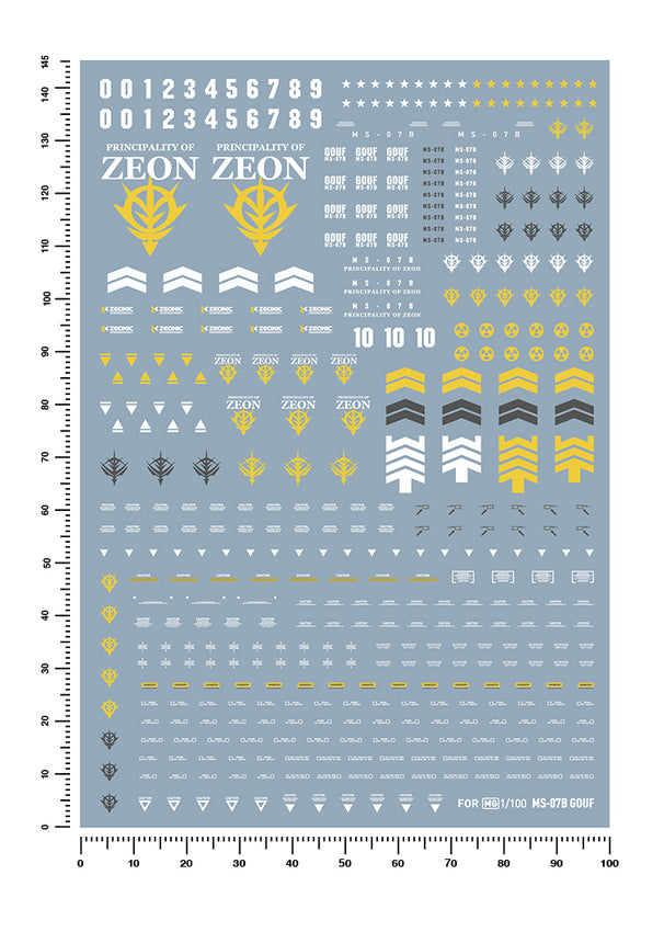 Artisan's Club MG Ms-07B Gouf Water Decal-1