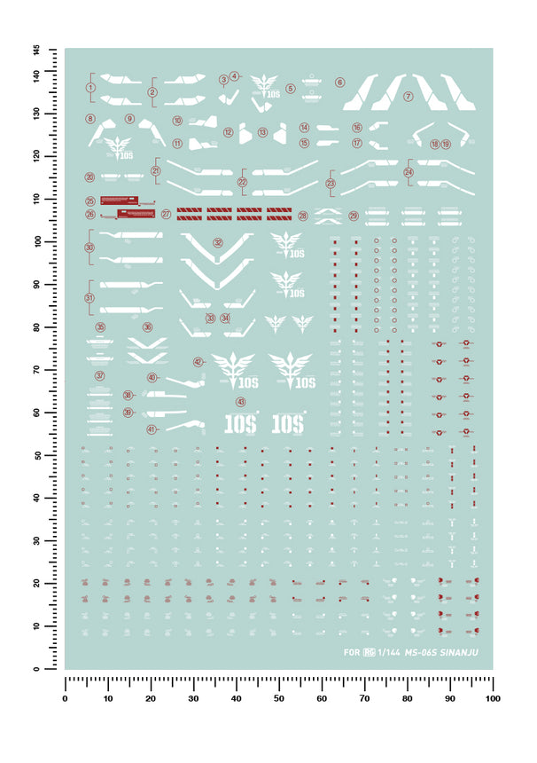 Artisan's Club RG 22 Sinanju Water Decal-1