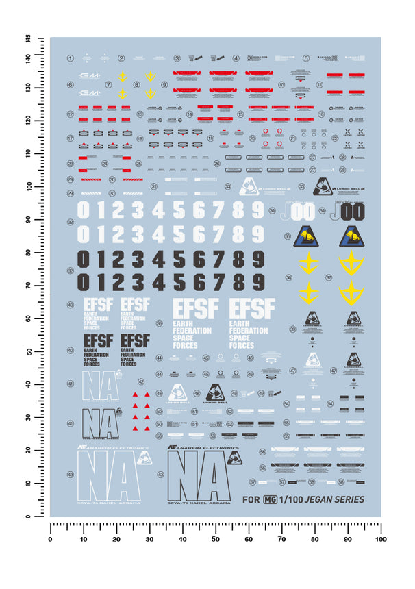 Artisan's Club MG Jegan/Type D Water Decal-1