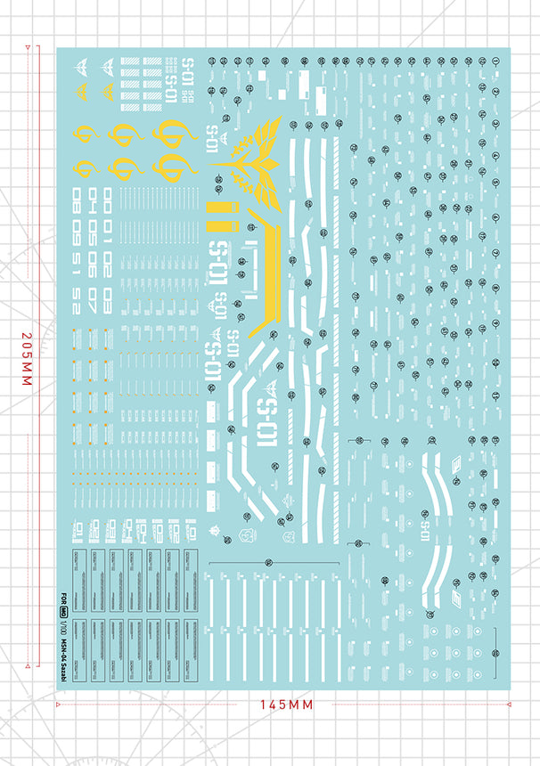 Artisan's Club MG Sazabi Ver.Ka Water Decal-1