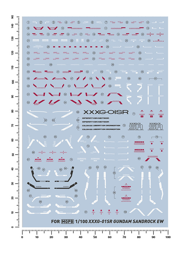 Artisan's Club MG Gundam Sandrock Ew (Armadillo Unit) Water Decal-1