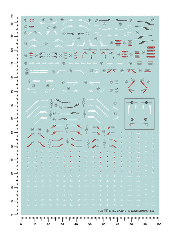 Artisan's Club RG 20 Wing Gundam Ew Ver Water Decal-1