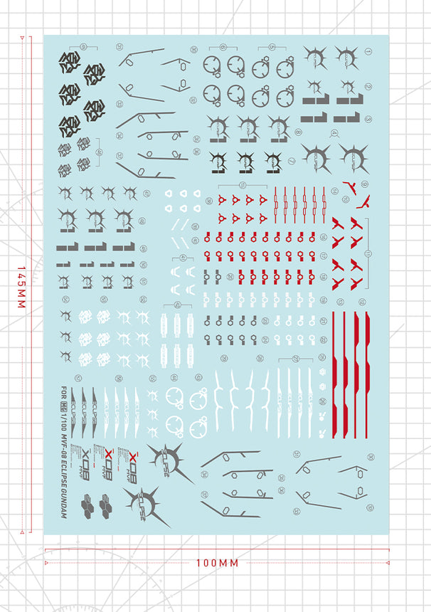 Artisan's Club MG Eclipse Gundam Water Decal-1
