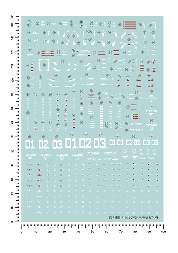 Artisan's Club RG 07 RX-178 Gundam MK-II (Titans) Water Decal-1