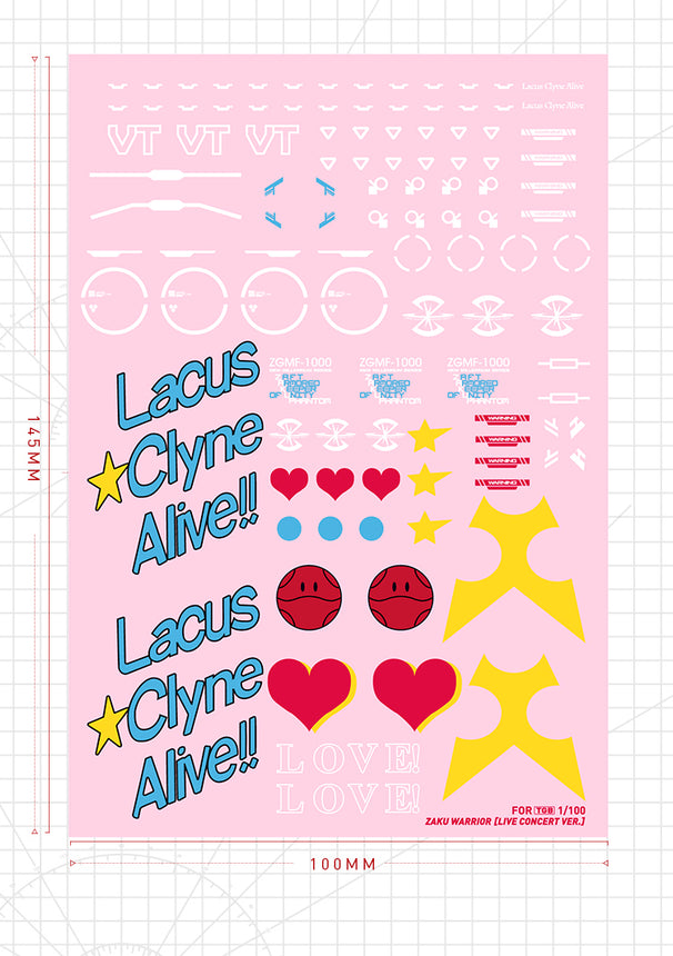 Artisan's Club MG Zaku Warrior (Live Concert Ver.) Water Decal-1