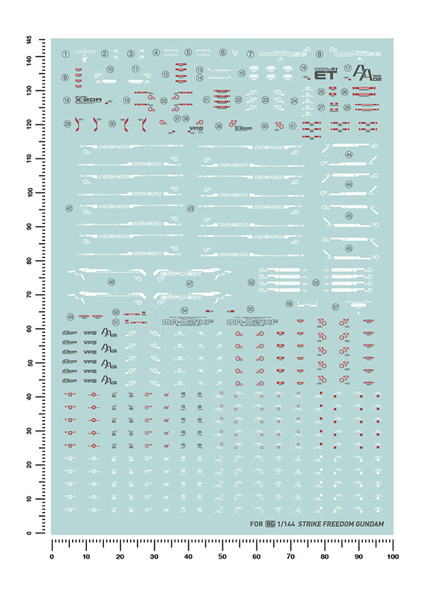 Artisan's Club RG 14 ZGMF-X20A Strike Freedom Water Decal-1