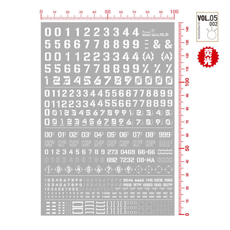 Number Decal VOL.5-1