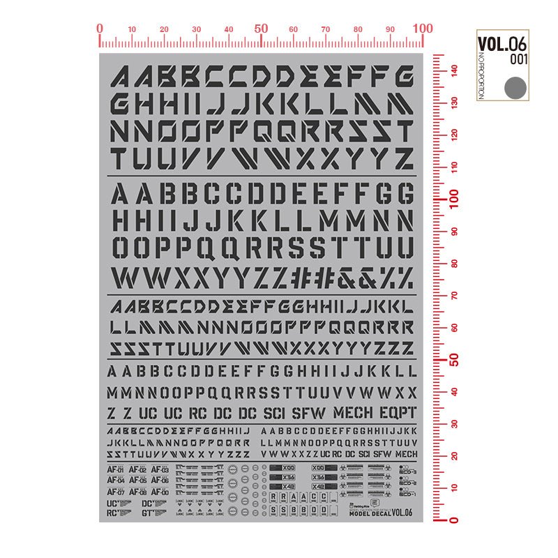 Alphabet Decal VOL.6-0