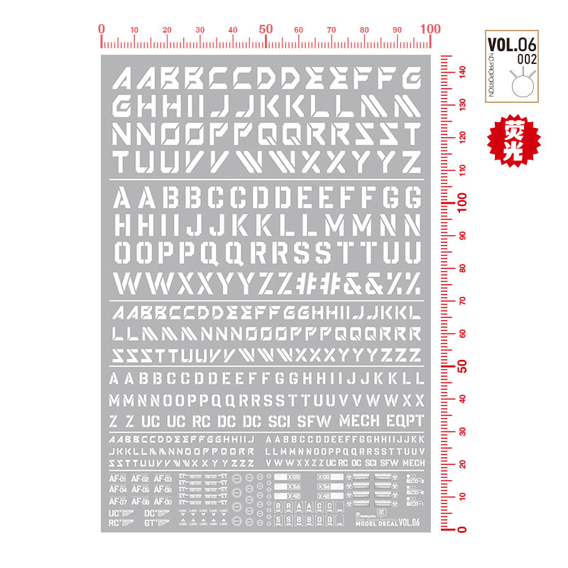 Alphabet Decal VOL.6-1