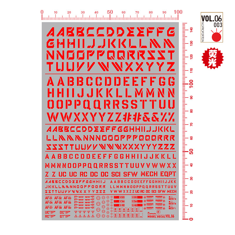 Alphabet Decal VOL.6-2